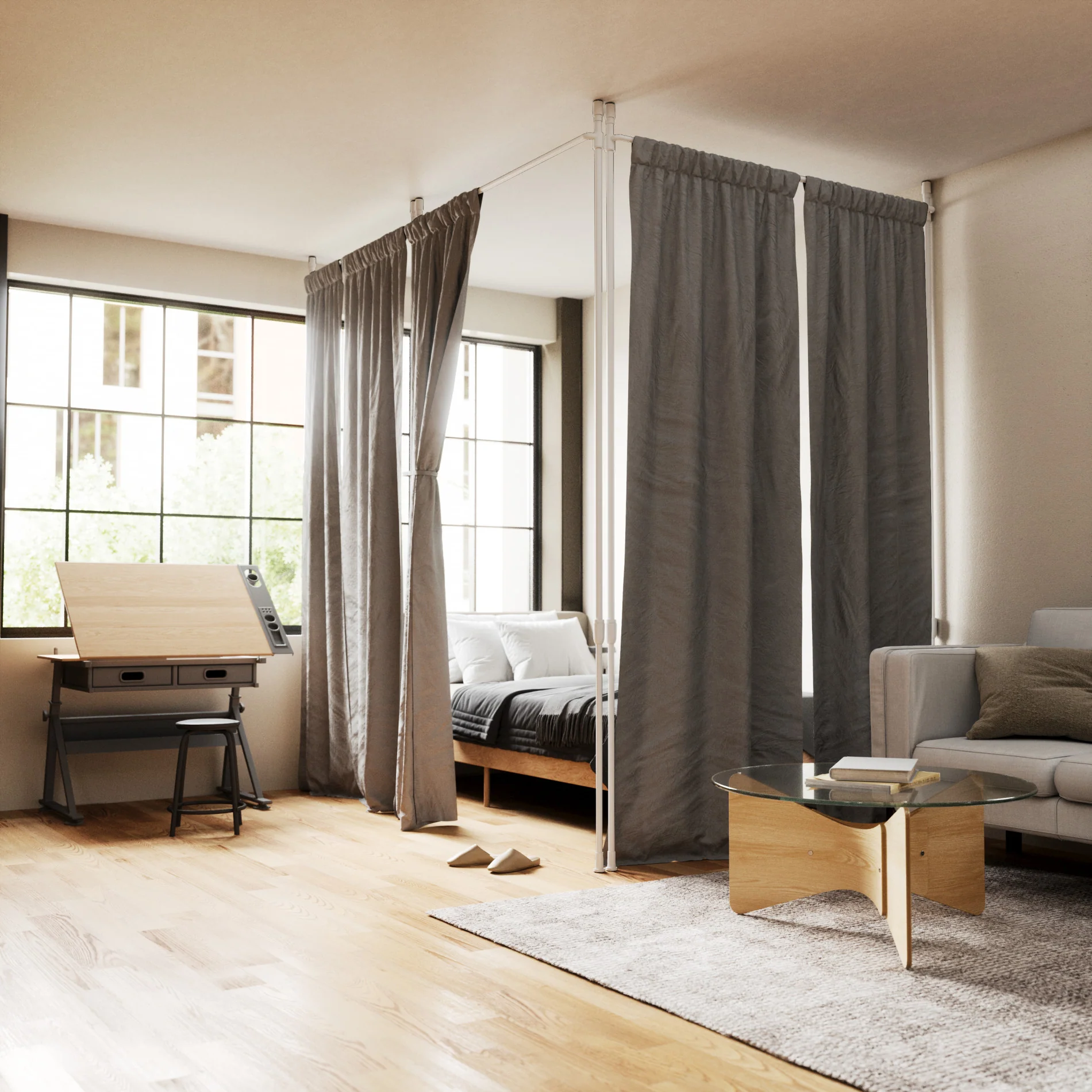 Anywhere Curtain Rod & Room Divider - Image 20