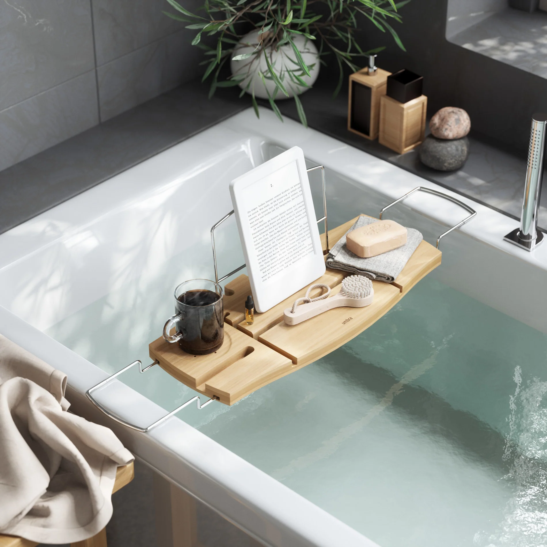 Aquala Bathtub Caddy & Tray - Image 3