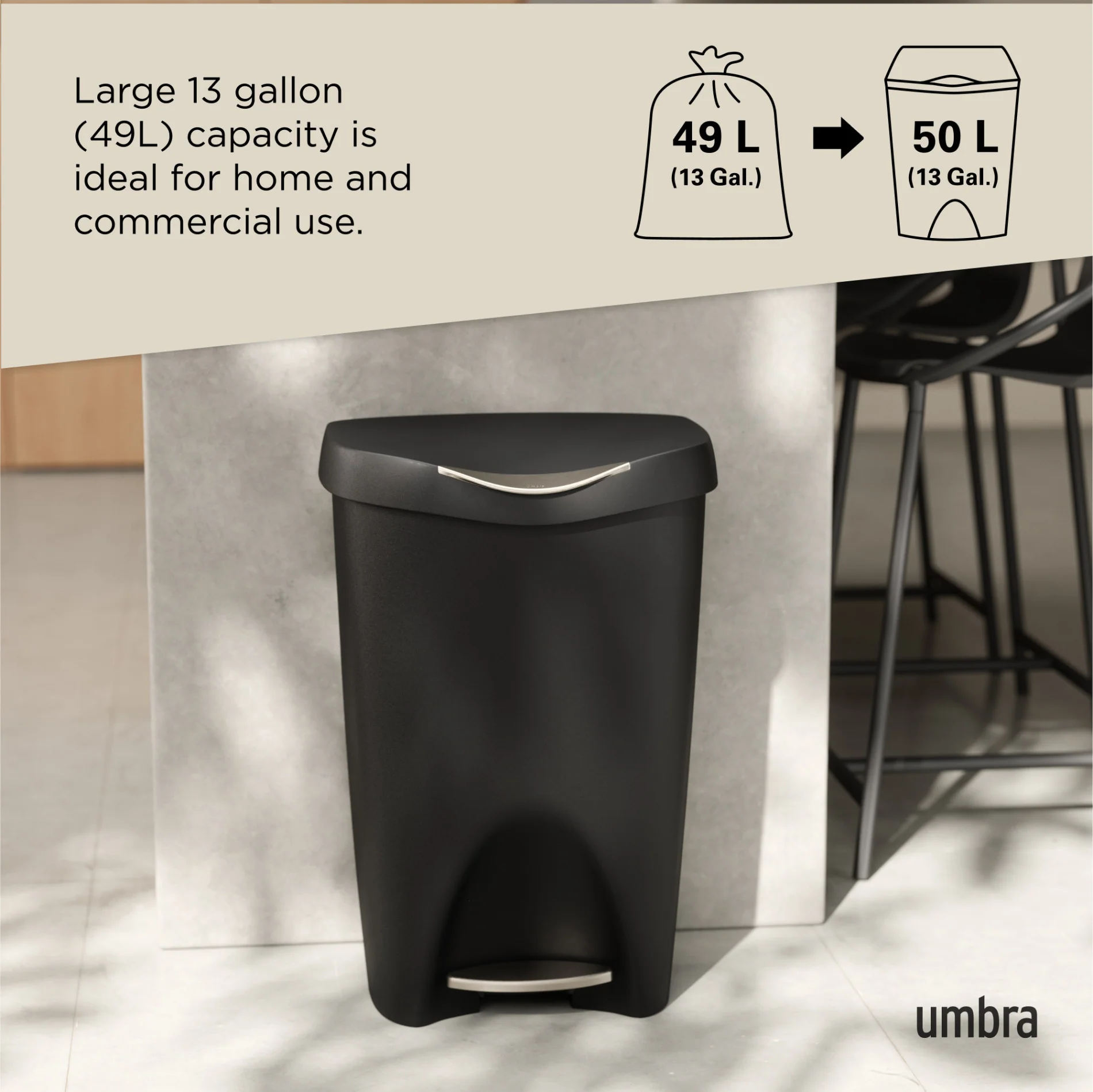 Brim Step On Trash Can - Image 14