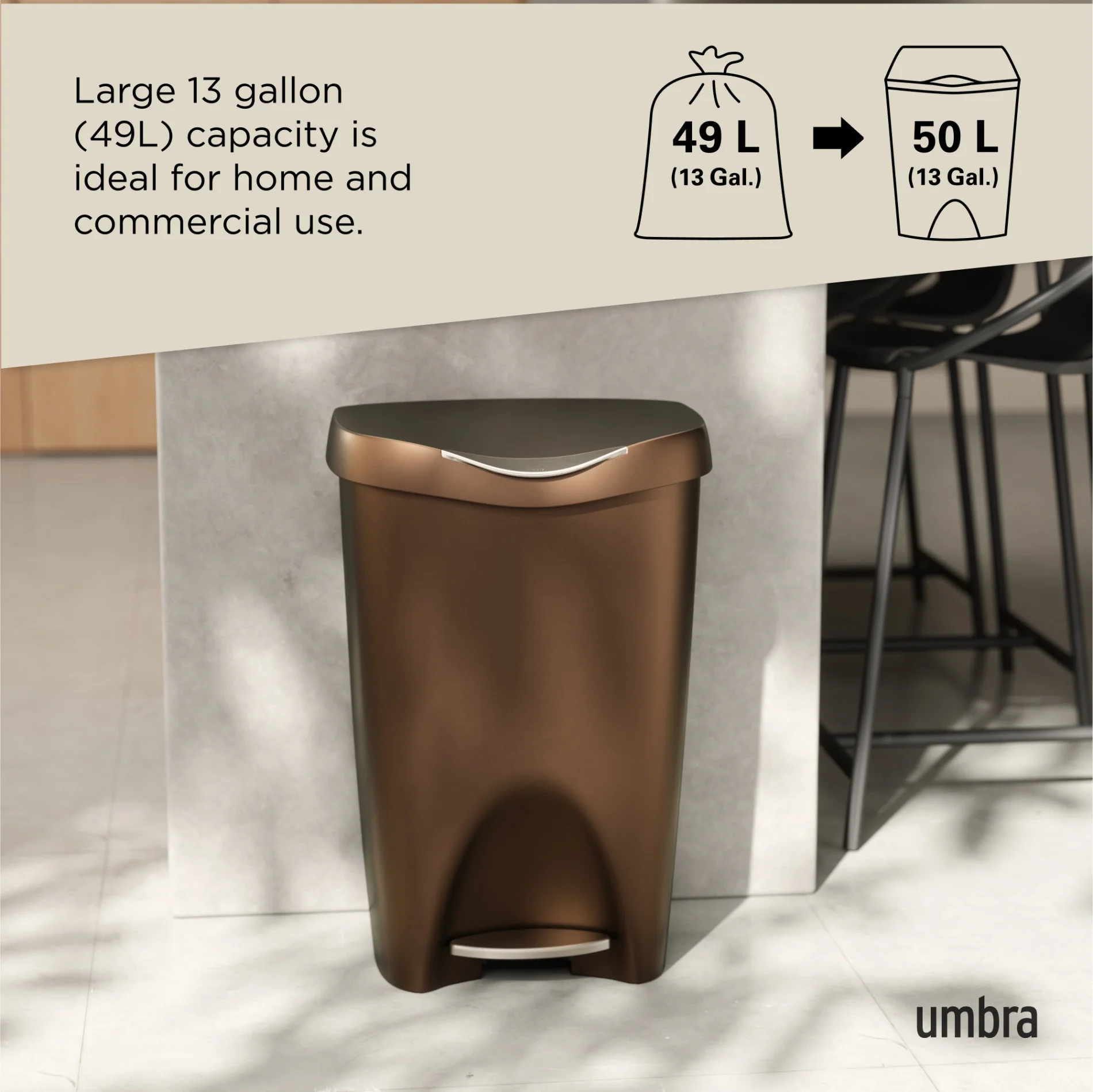 Brim Step On Trash Can - Image 31