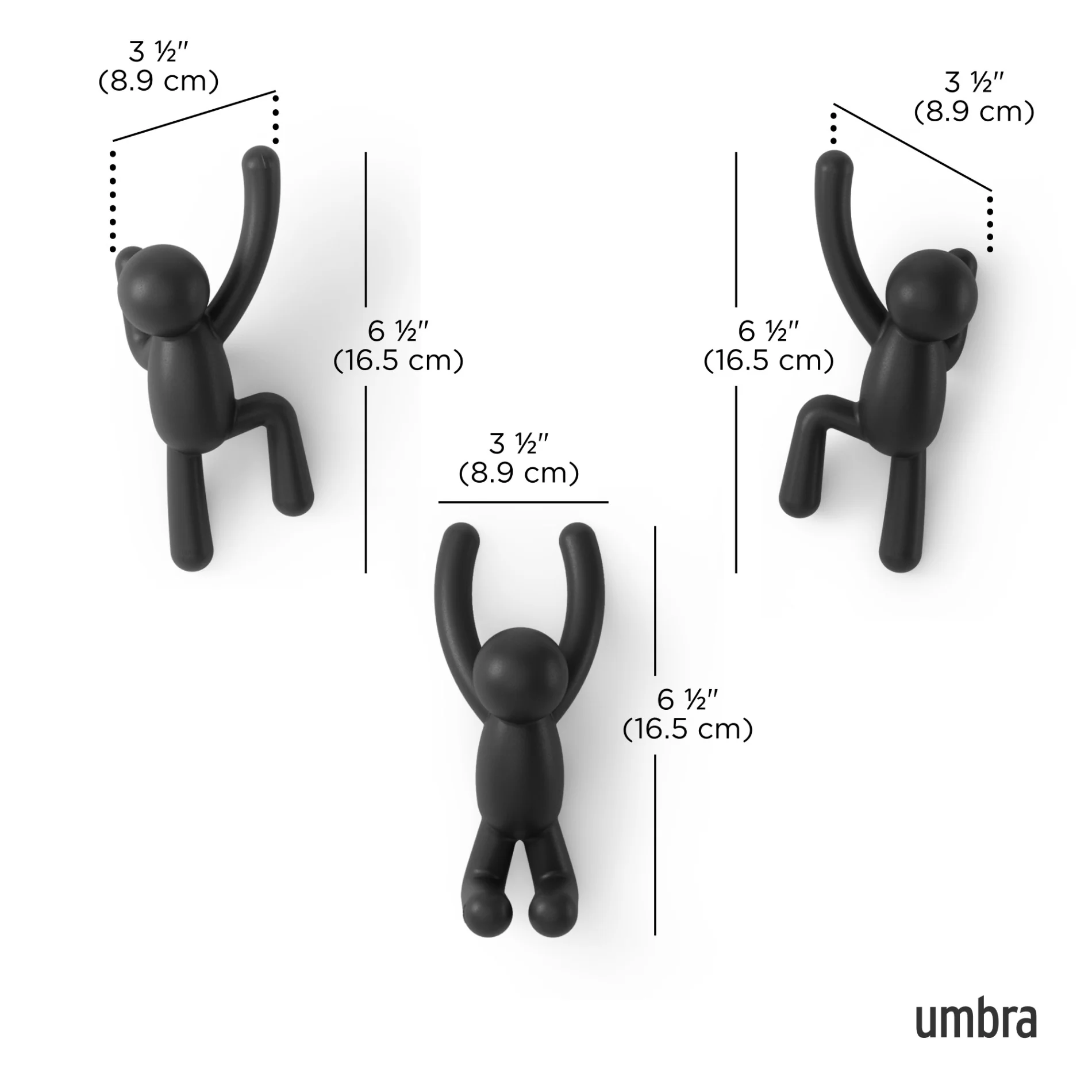 Buddy Wall Hooks, Set of 3 - Image 7