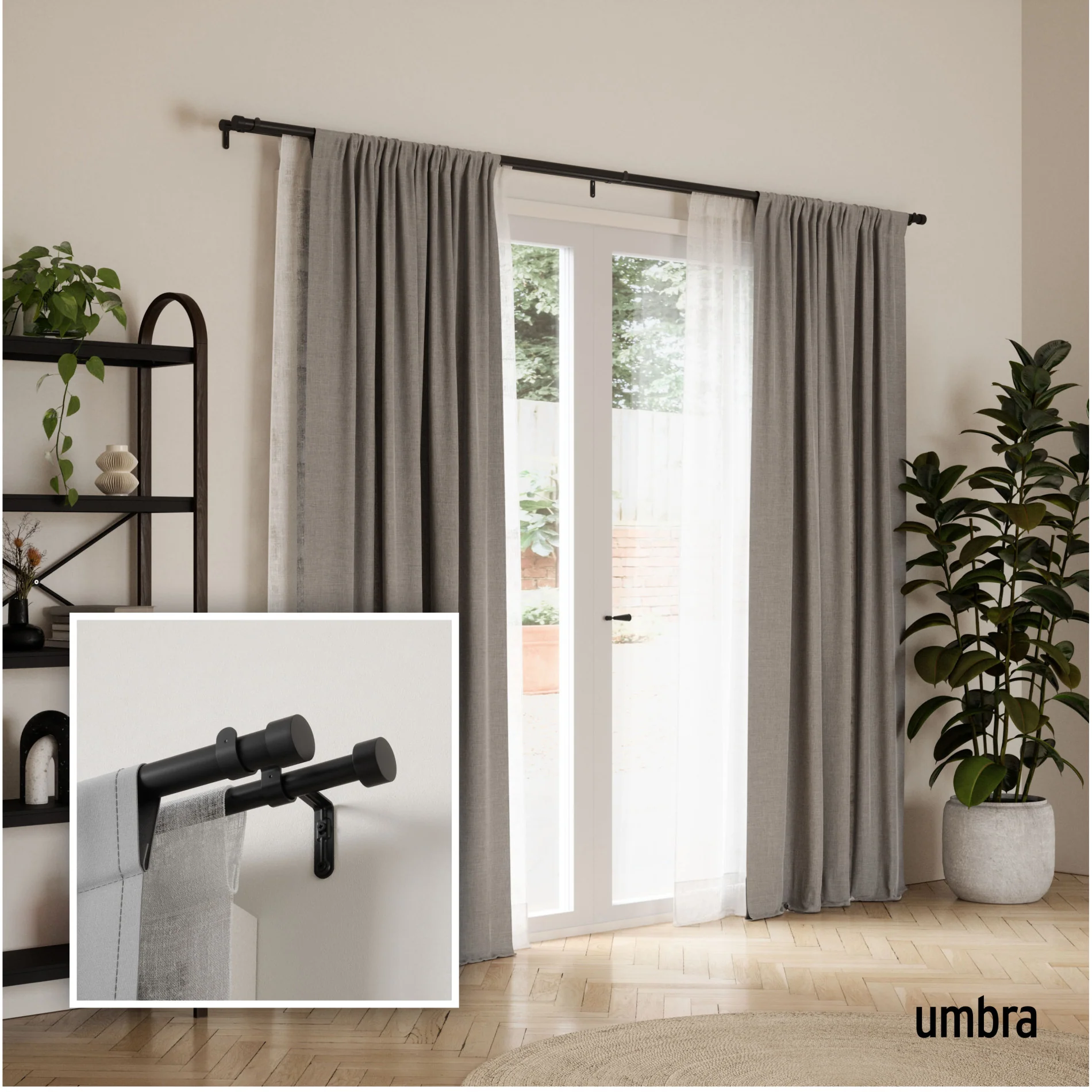 Cappa Double Curtain Rod - Image 19
