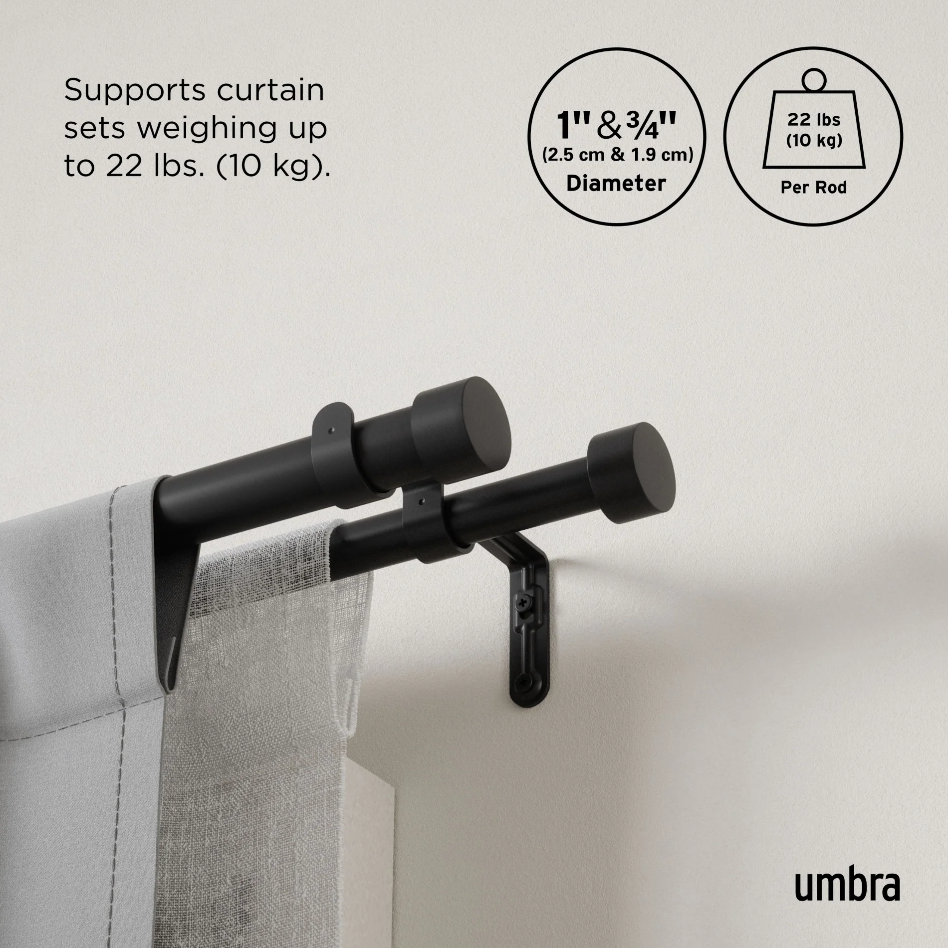 Cappa Double Curtain Rod - Image 8