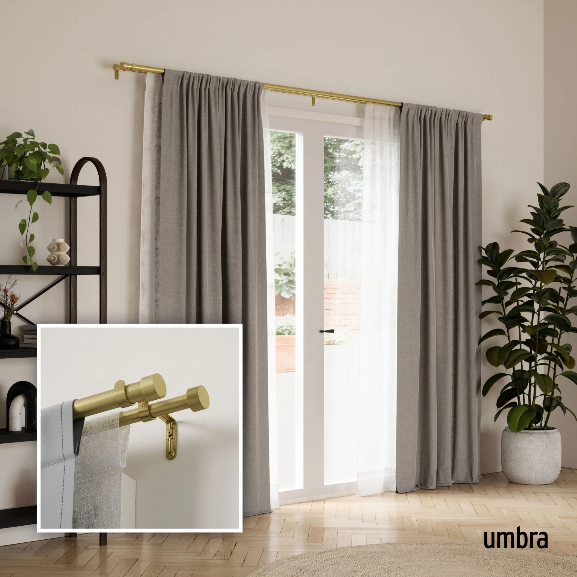 Cappa Double Curtain Rod - Image 95