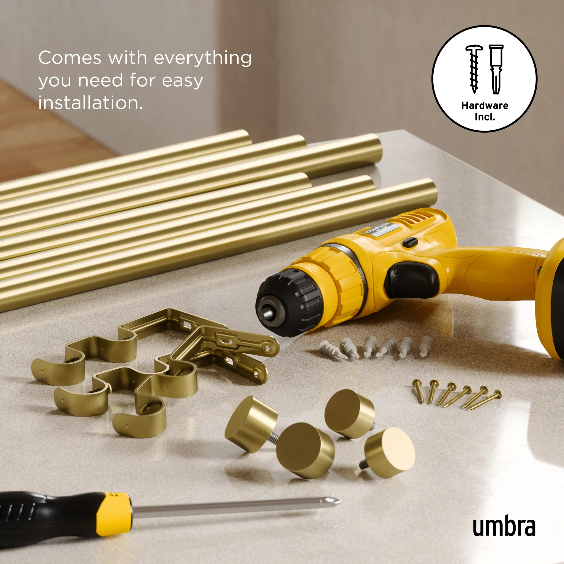 Cappa Double Curtain Rod - Image 98