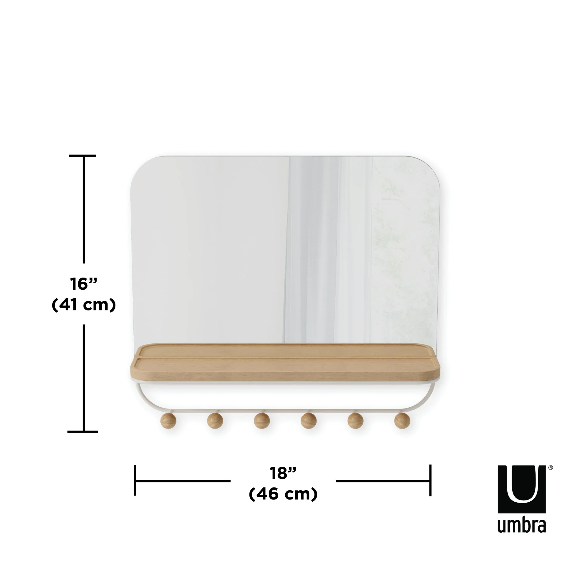 Estique Mirror with Hooks - Image 10