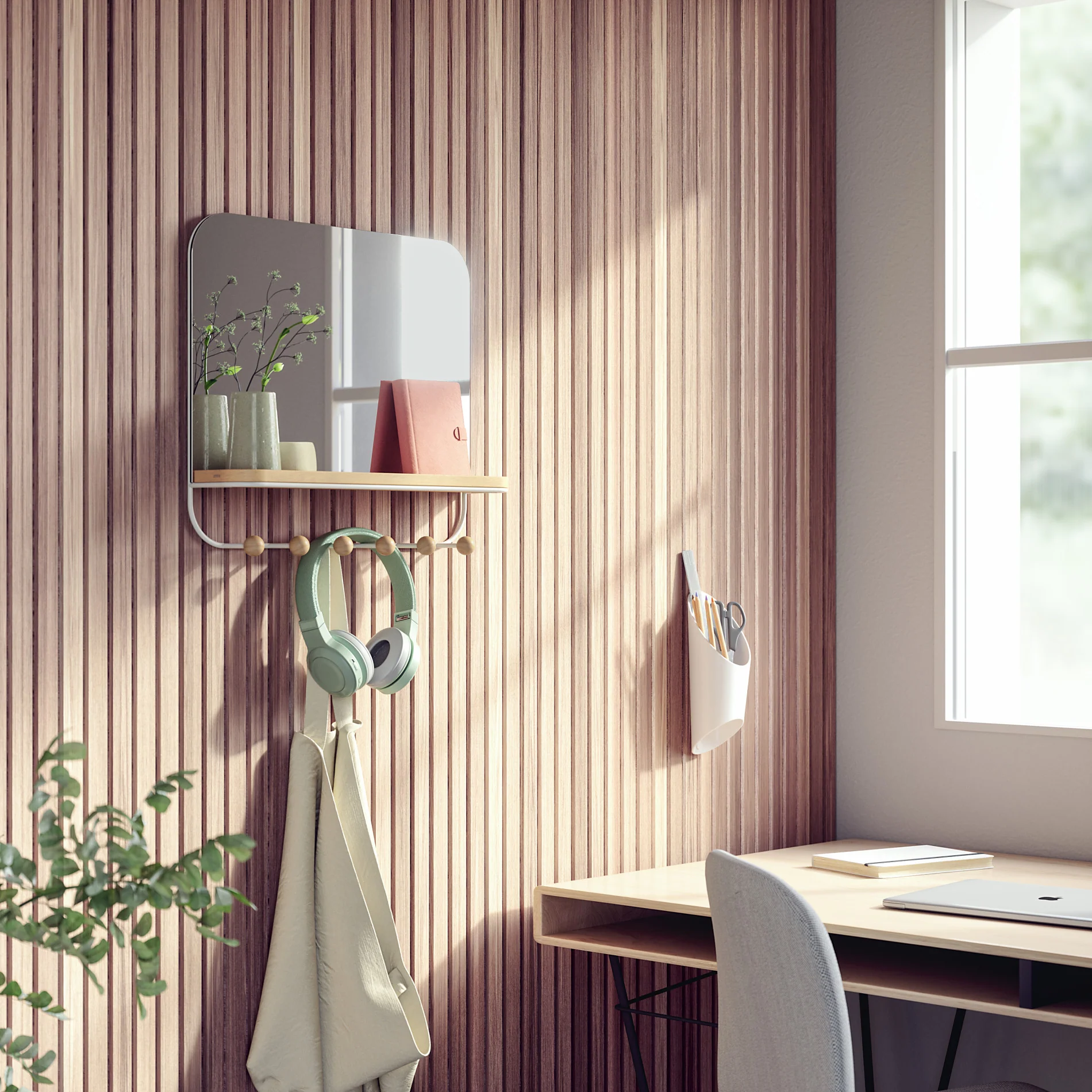 Estique Mirror with Hooks - Image 4