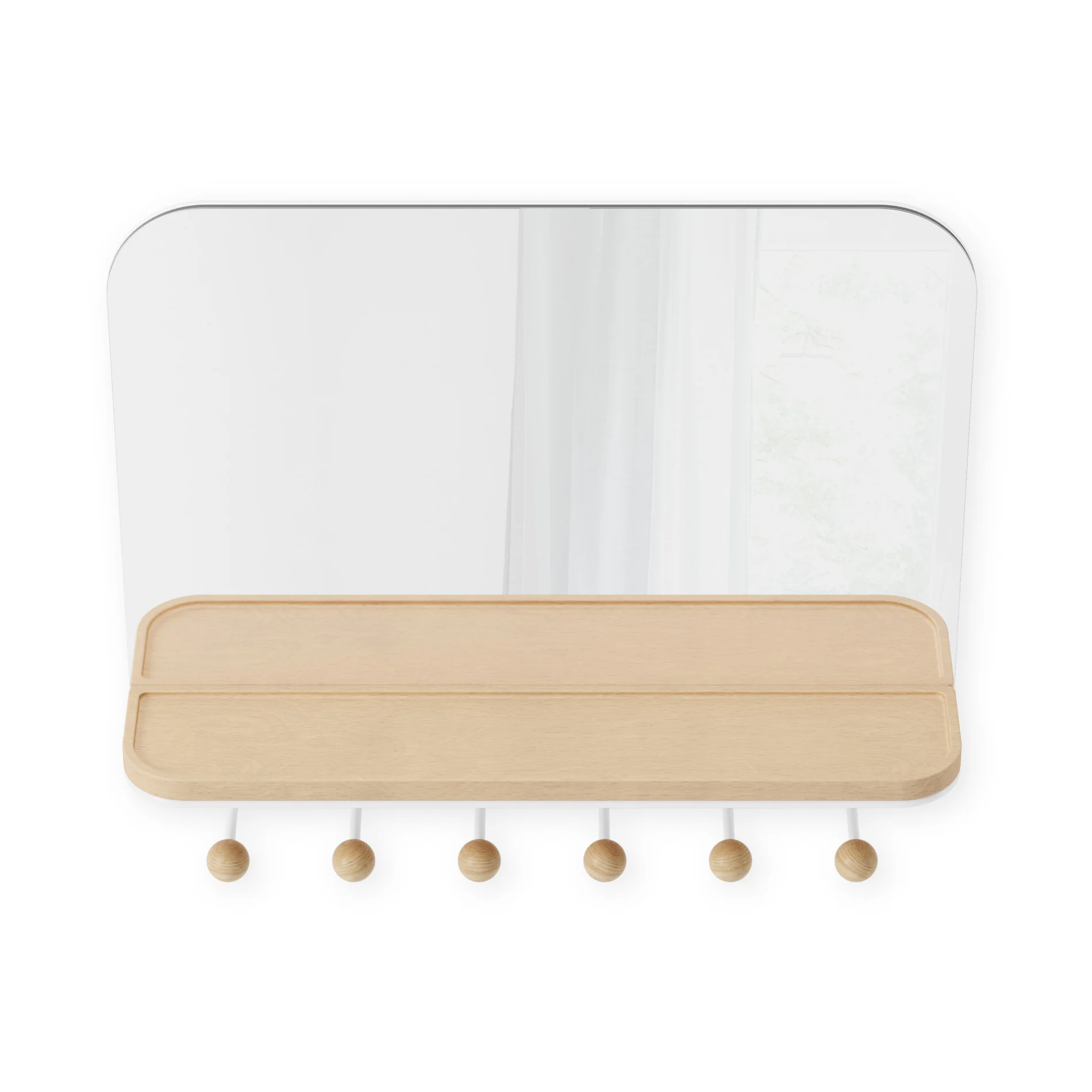 Estique Mirror with Hooks - Image 7