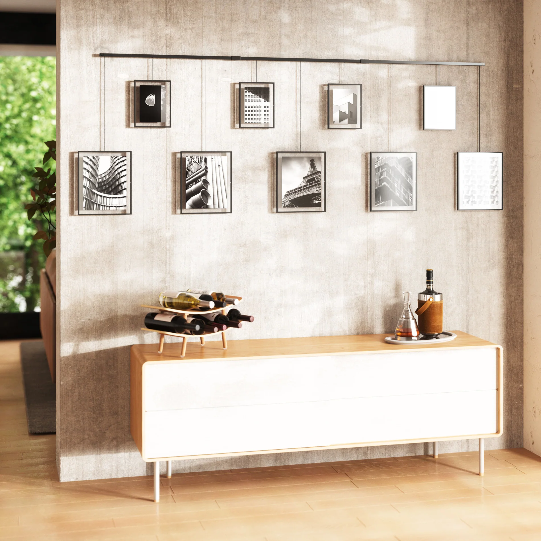 Exhibit Wall Picture Frames, Set of 9 - Image 3