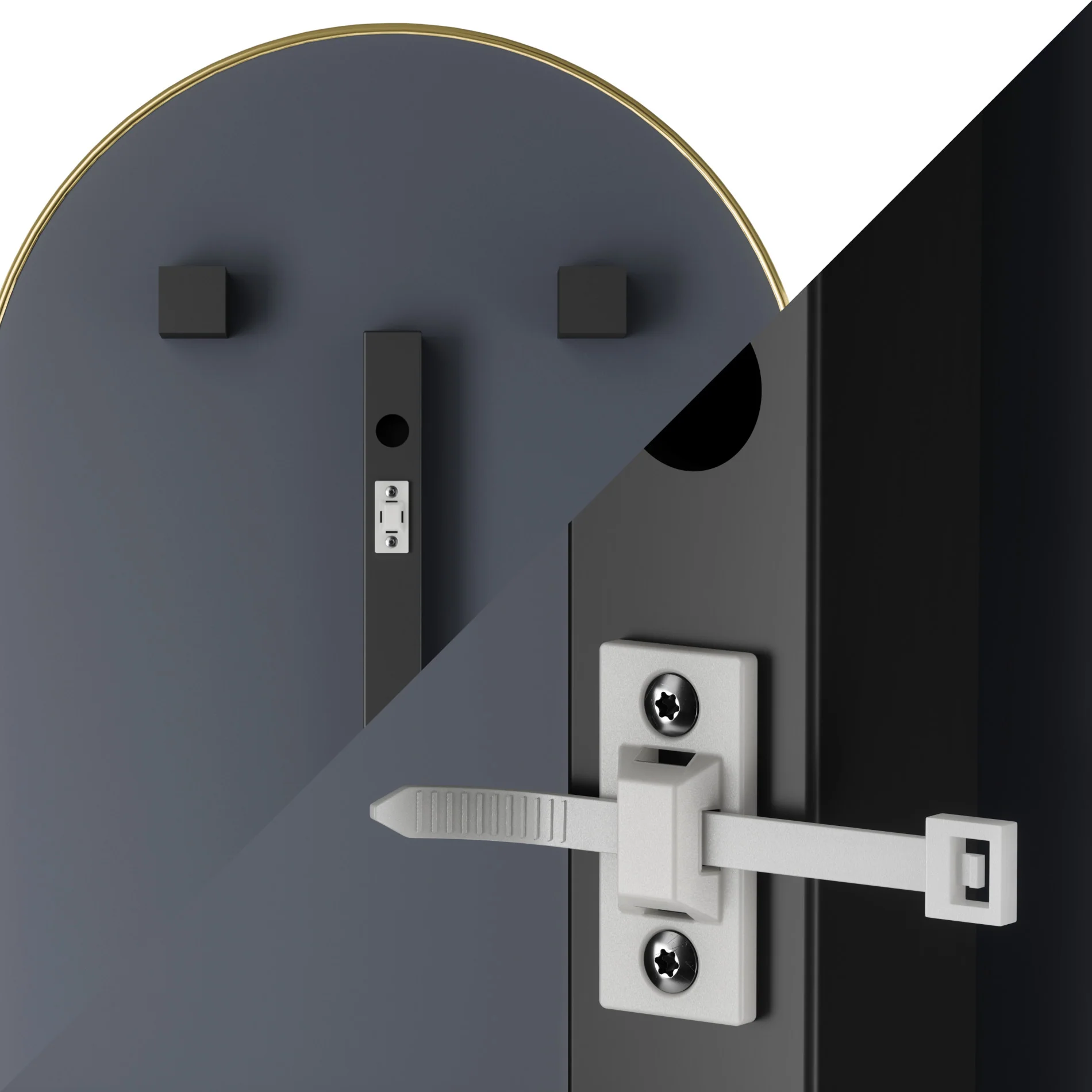 Hubba Arched Leaning & Wall Mirror - Image 13