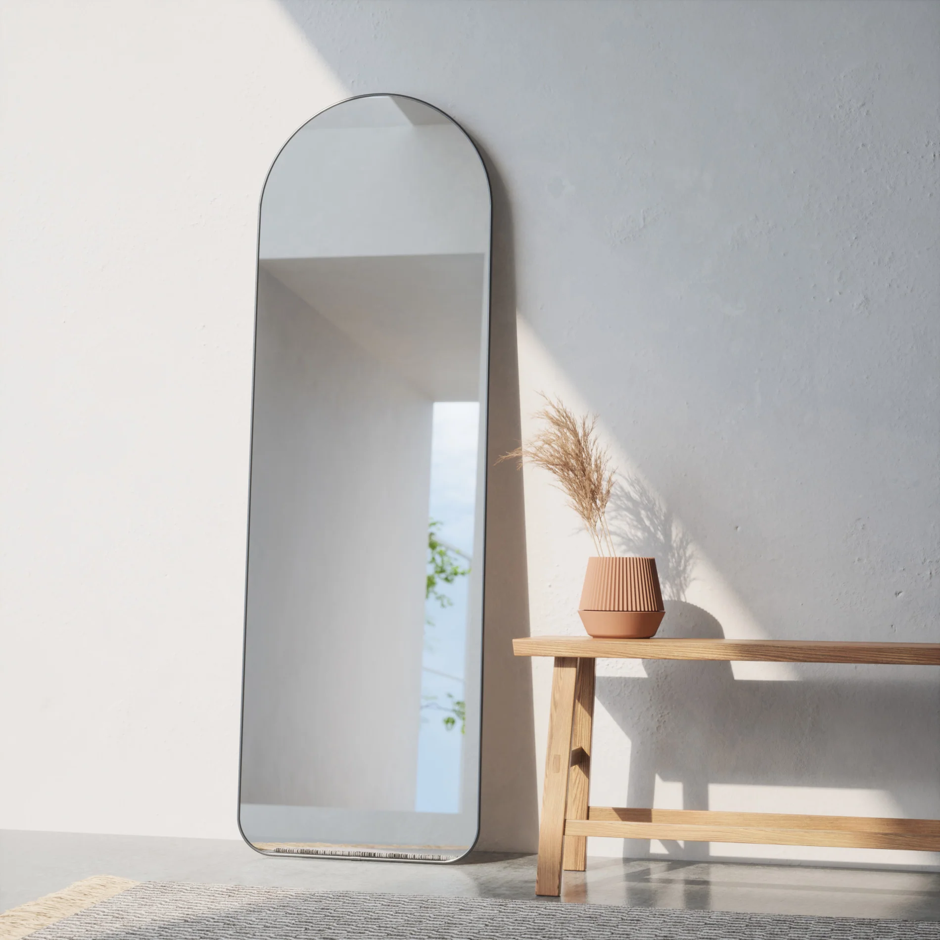 Hubba Arched Leaning & Wall Mirror - Image 5