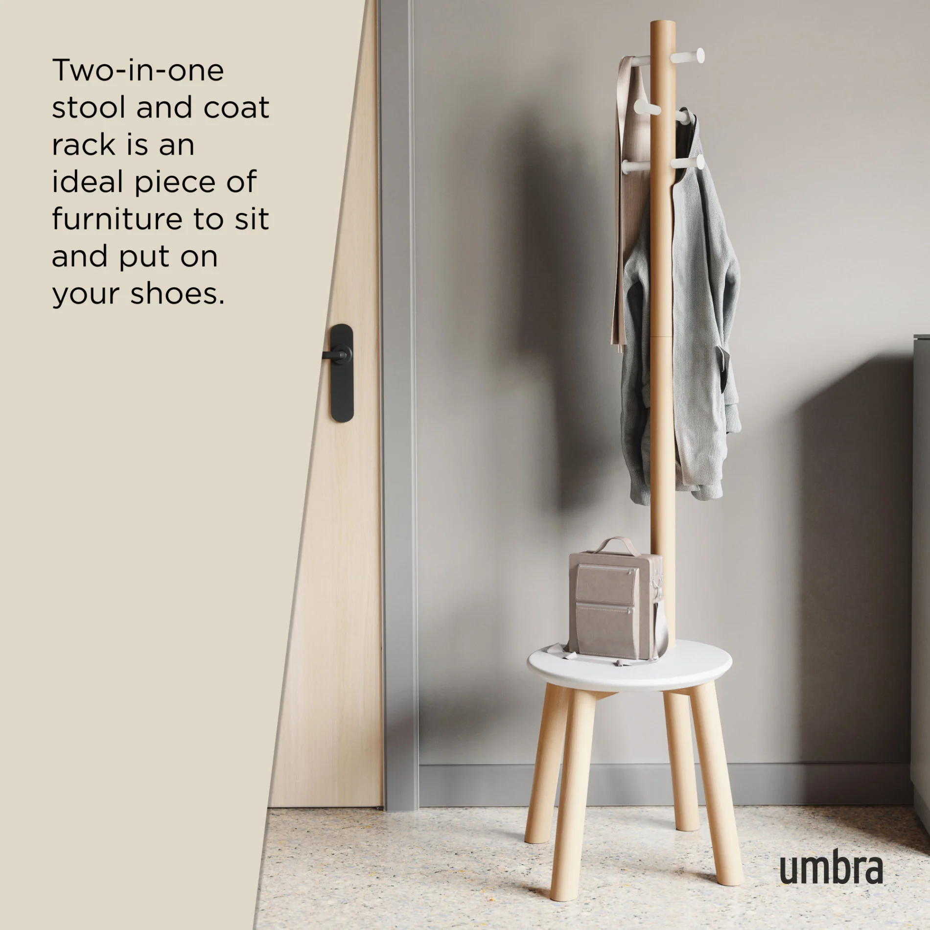 Pillar Stool and Coat Rack - Image 10