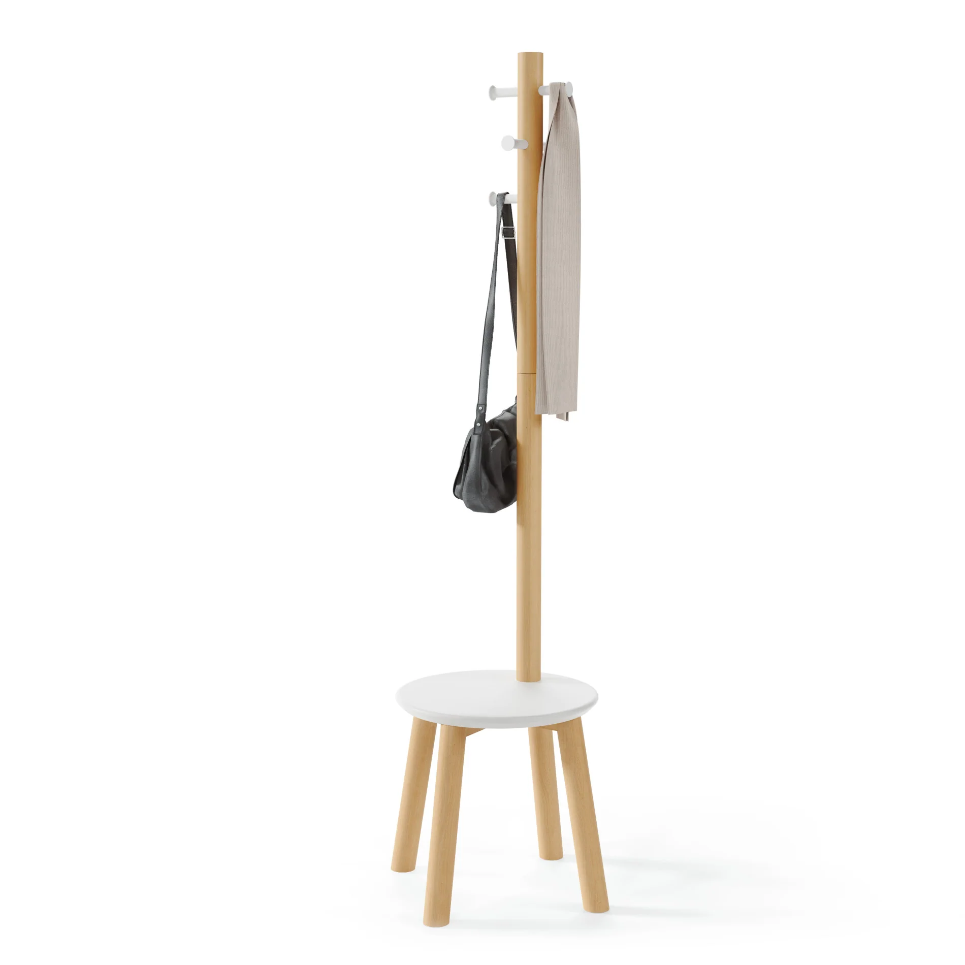 Pillar Stool and Coat Rack - Image 7