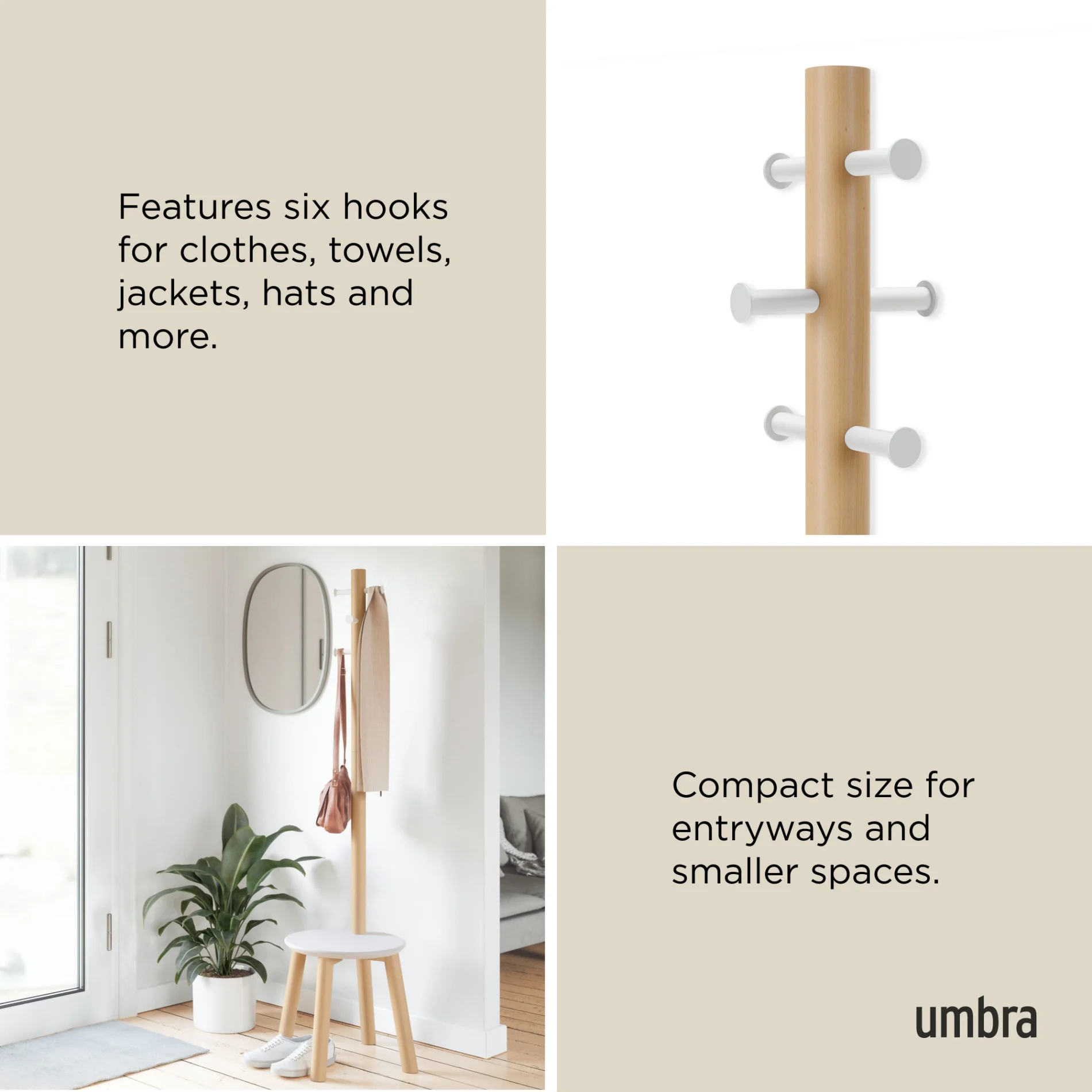 Pillar Stool and Coat Rack - Image 9