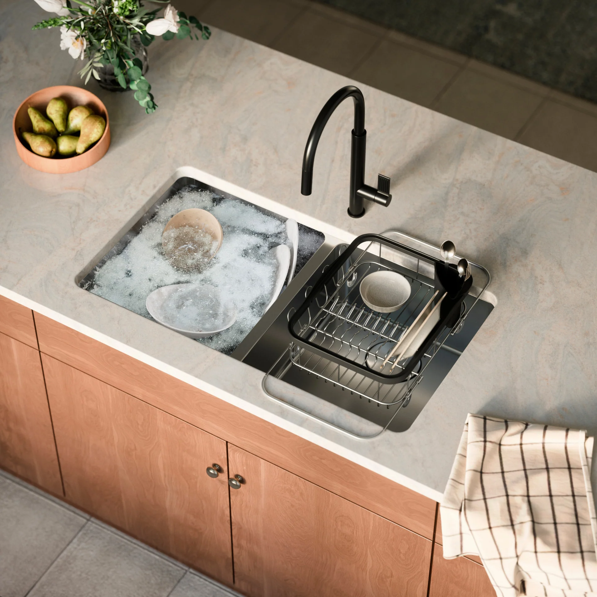 Sinkin Multi Use Dish Rack - Image 11