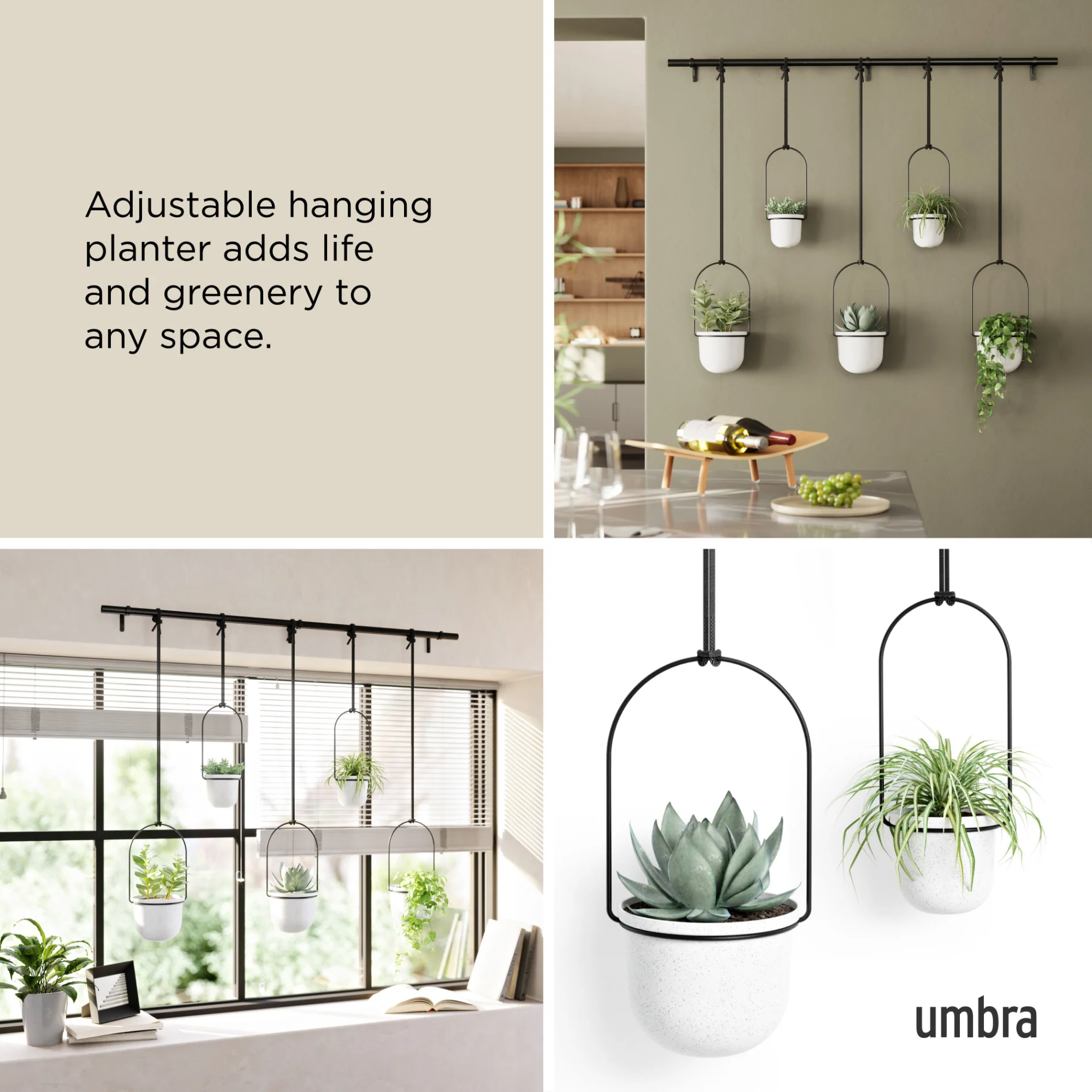 Triflora Hanging Planters, Set of 5 - Image 15