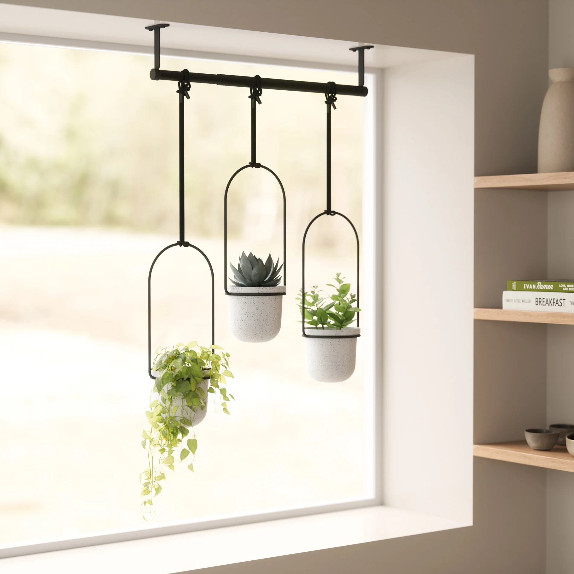 Triflora Hanging Planters, Set of 3 - Image 4