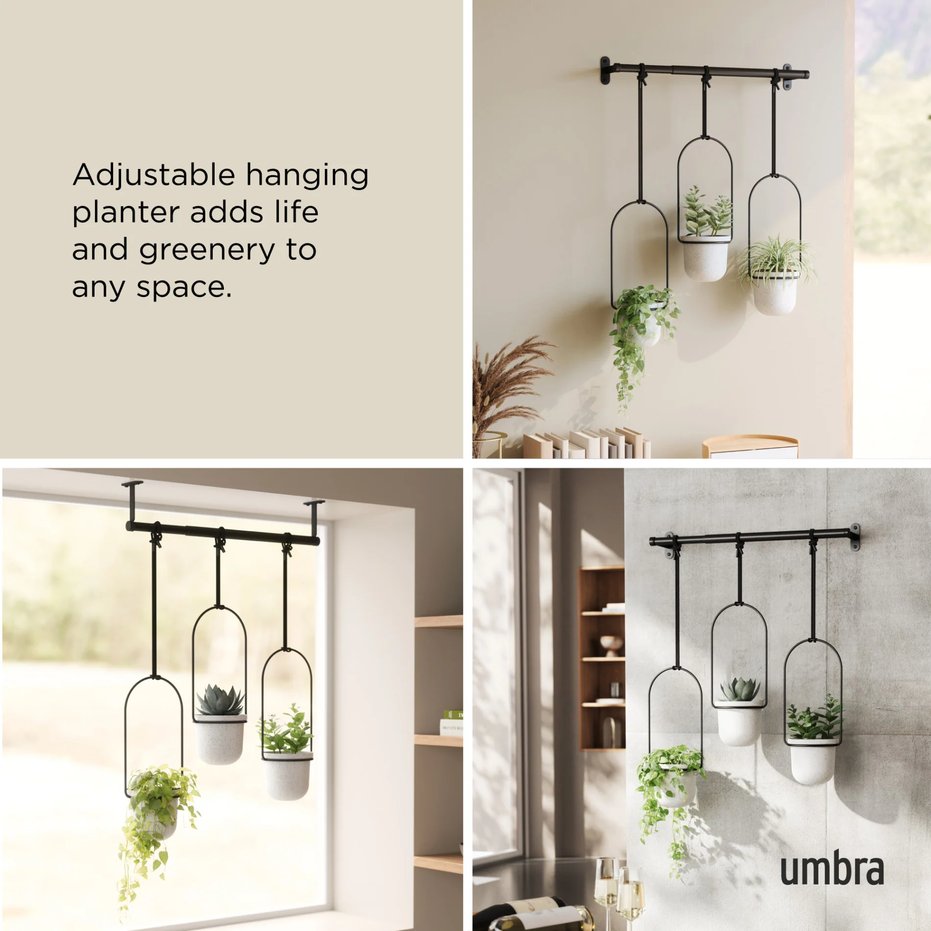 Triflora Hanging Planters, Set of 3 - Image 6