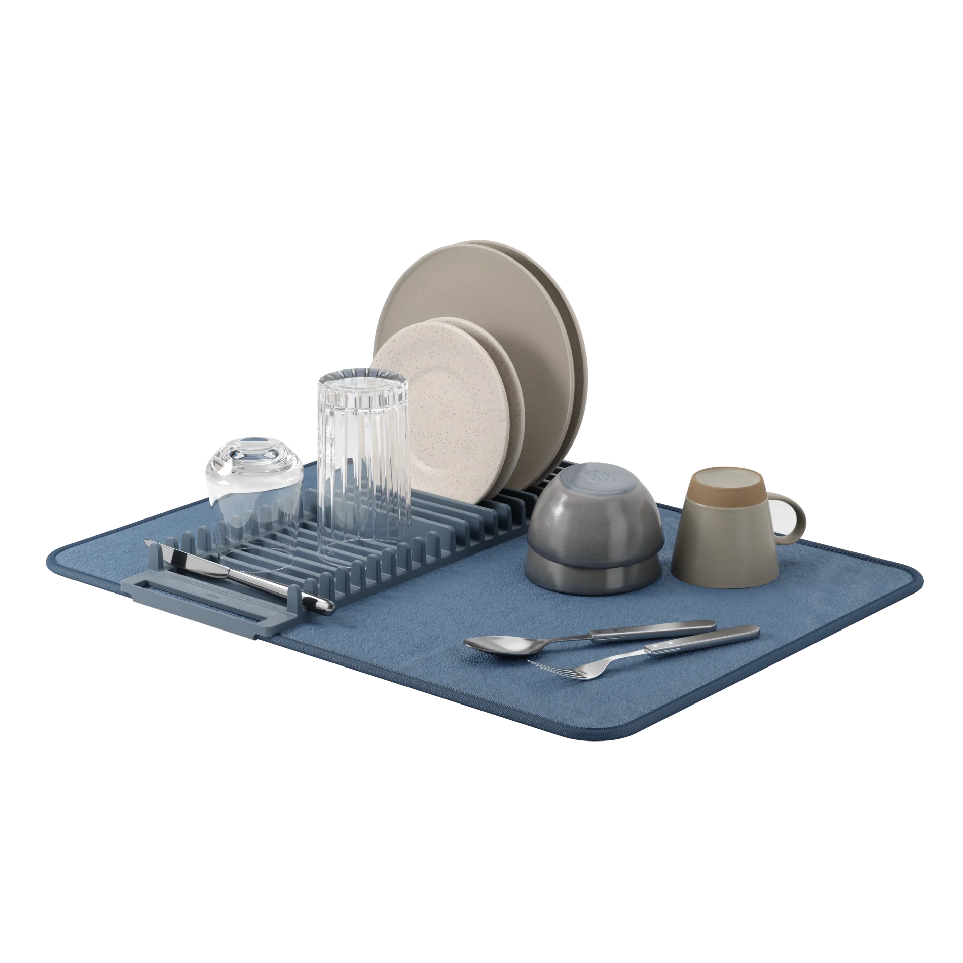 UDry Dish Drying Rack with Mat - Image 10