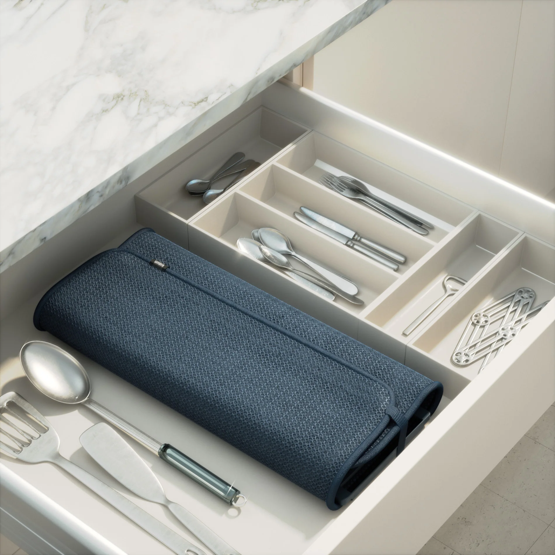 UDry Dish Drying Rack with Mat - Image 13