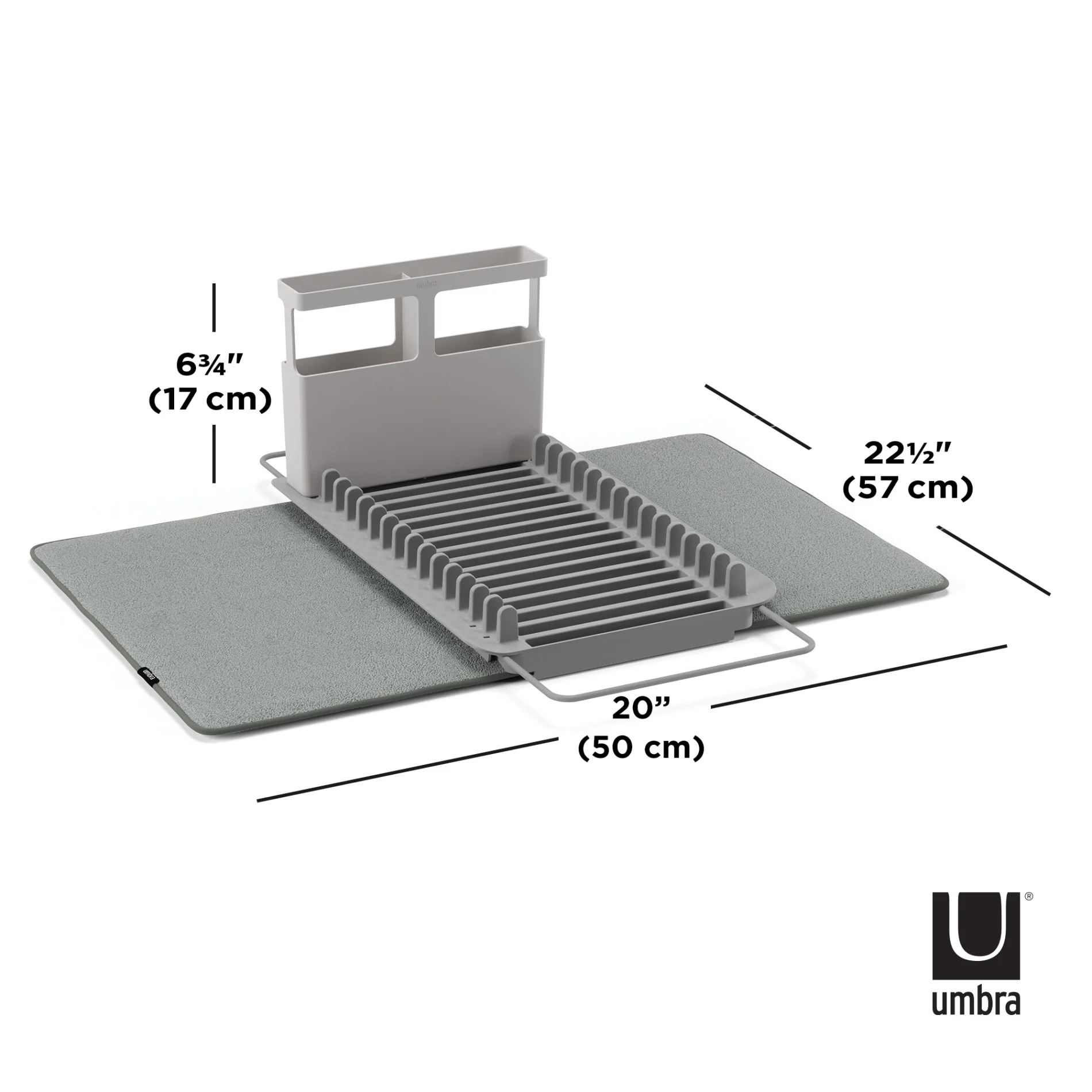 UDry Over the Sink Dish Rack with Mat - Image 6